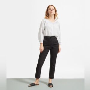 Everlane Women’s The Slim Leg Regular Crop Pants in Black